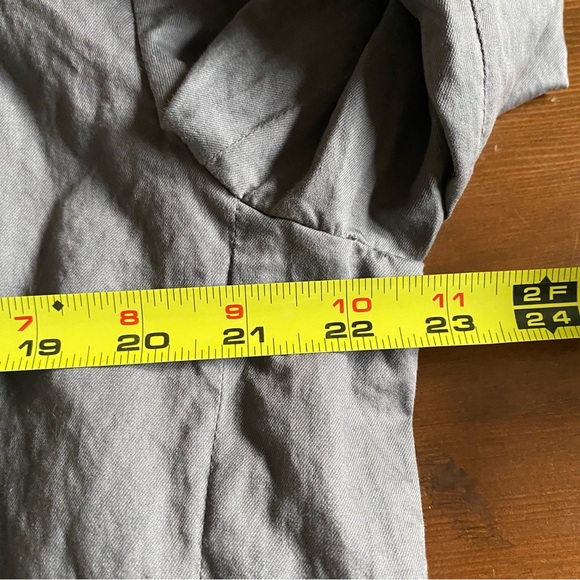 Monarchy Men’s Gray Cotton Metal Canvas Button Jacket Pockets Lined Y2K Size XL - Picture 12 of 14